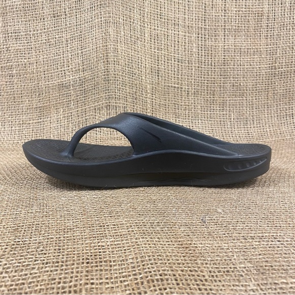TELIC Sandal Energy Flip Flop Black wedge slip on waterproof size L 11 - Picture 6 of 10